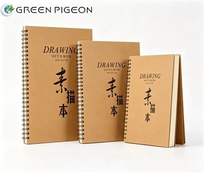Llibres de dibuixos en espiral de paper gruixut