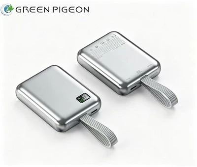 Mini Power Bank amb cables integrats
